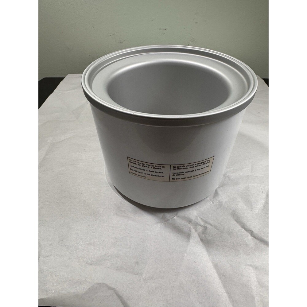 Cuisinart Freezer Bowl Ice Cream Maker White ICE-20 ICE-21 ICE-25 OEM Parts